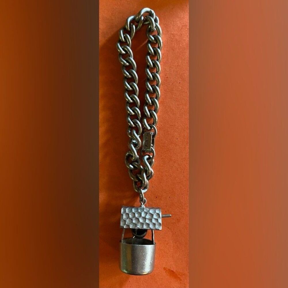 Marino Women’s Bracelet Charm Wishing Well Silver Tone 7”